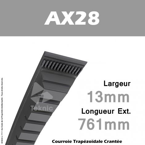 Courroie AX28 - Continental