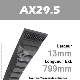 Courroie AX29.5 - Continental