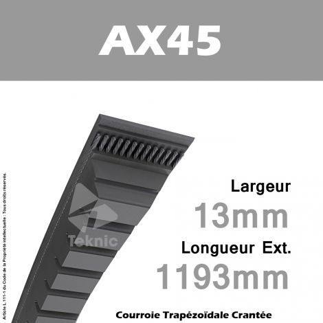 Courroie AX45 - Continental
