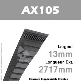 Courroie AX105 - Continental