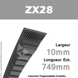 Courroie ZX28 - Continental