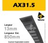 Courroie AX31.5 - Teknic