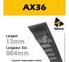 Courroie AX36 - Teknic