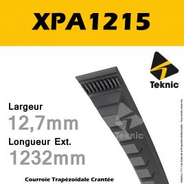 Courroie XPA1215 - Teknic