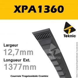 Courroie XPA1360 - Teknic