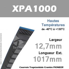 Courroie XPA1000 - Continental Pioneer