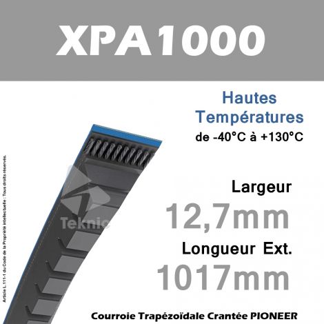 Courroie XPA1000 - Continental Pioneer