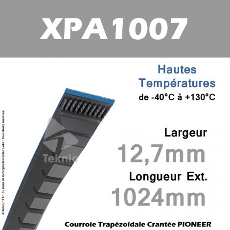 Courroie XPA1007 - Continental Pioneer