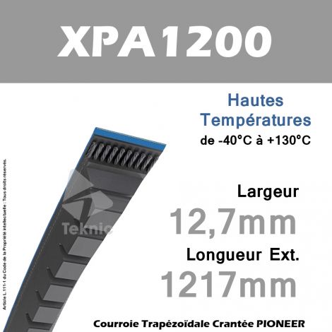 Courroie XPA1200 - Continental Pioneer