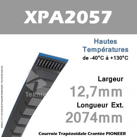 Courroie XPA2057 - Continental Pioneer