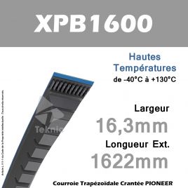 Courroie XPB1600 - Continental Pioneer