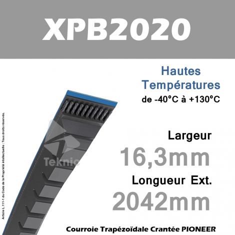 Courroie XPB2020 - Continental Pioneer