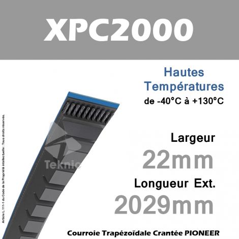 Courroie XPC2000 - Continental Pioneer