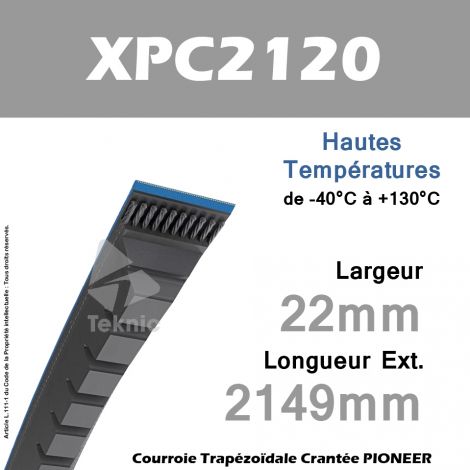 Courroie XPC2120 - Continental Pioneer