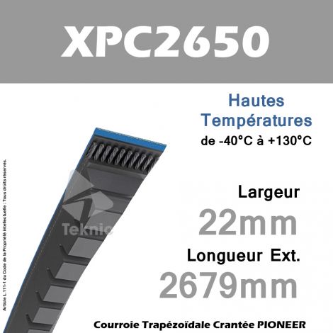 Courroie XPC2650 - Continental Pioneer