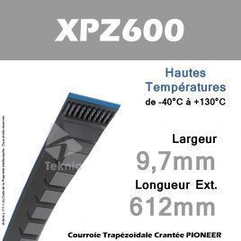 Courroie XPZ600 - Continental Pioneer