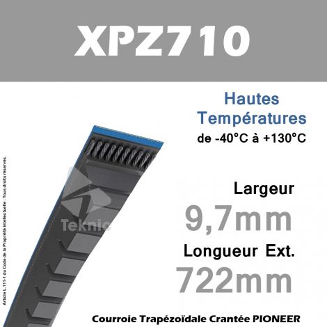 Courroie XPZ710 - Continental Pioneer