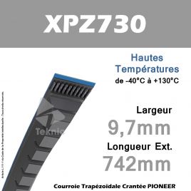 Courroie XPZ730 - Continental Pioneer