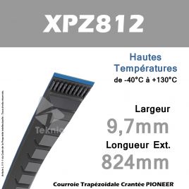 Courroie XPZ812 - Continental Pioneer