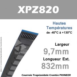 Courroie XPZ820 - Continental Pioneer
