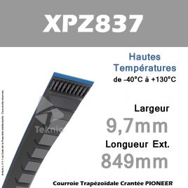 Courroie XPZ837 - Continental Pioneer