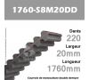 Courroie 1760-S8M20 Double denture