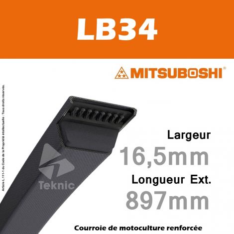 Courroie Mitsuboshi LB34