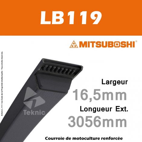 Courroie Mitsuboshi LB119