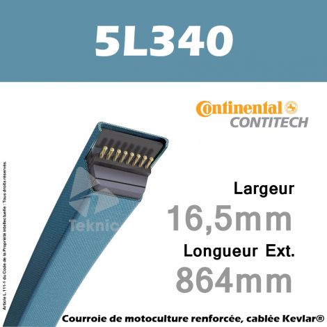 Courroie 5L340 - Continental