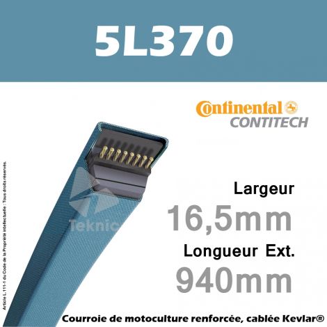 Courroie 5L370 - Continental