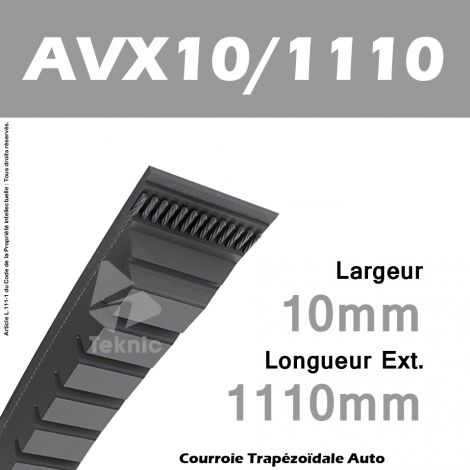 Courroie AVX10/1110 - Continental