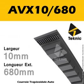 Courroie AVX10/0680 - Teknic