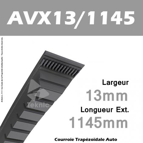 Courroie AVX13/1145 - Continental