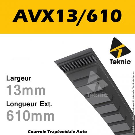 Courroie AVX13/610 - Teknic