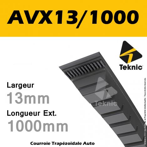 Courroie AVX13/1000 - Teknic