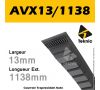 Courroie AVX13/1138 - Teknic