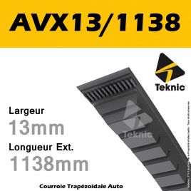 Courroie AVX13/1138 - Teknic