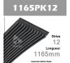 Courroie Poly-V Auto 1165PK12 - Continental