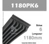 Courroie Poly-V Auto 1180PK6 - Continental