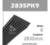 Courroie Poly-V Auto 2835PK9 - Continental