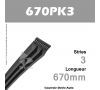 Courroie Poly-V Auto 670PK3 - Continental