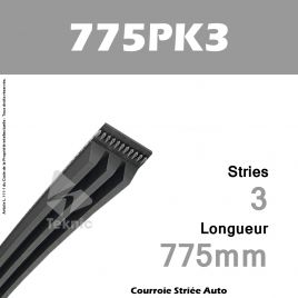 Courroie Poly-V Auto 775PK3 - Continental