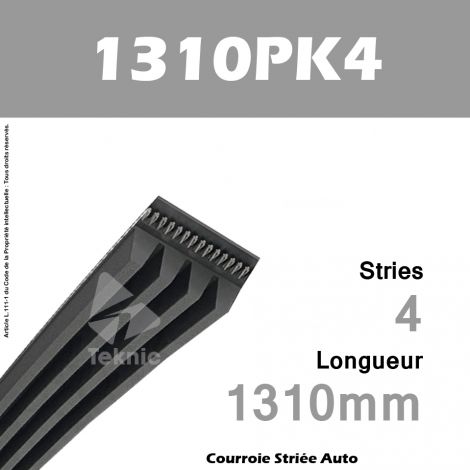 Courroie Poly-V Auto 1310PK4 - Continental