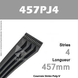 Courroie Poly-V 457PJ4 