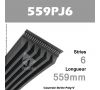 Courroie Poly-V 559PJ6