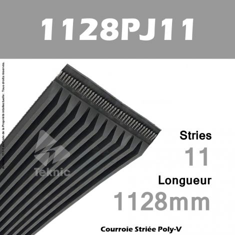 Courroie Poly-V 1128PJ11 - Continental