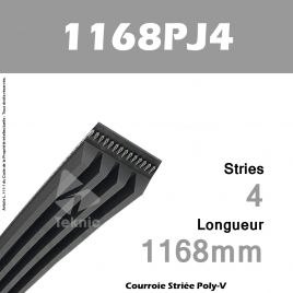 Courroie Poly-V 1168PJ4