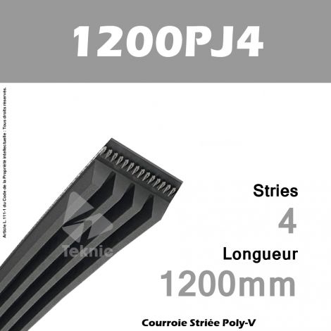 Courroie Poly-V 1200PJ4