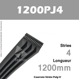 Courroie Poly-V 1200PJ4 - Continental