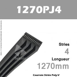 Courroie Poly-V 1270PJ4 - Continental